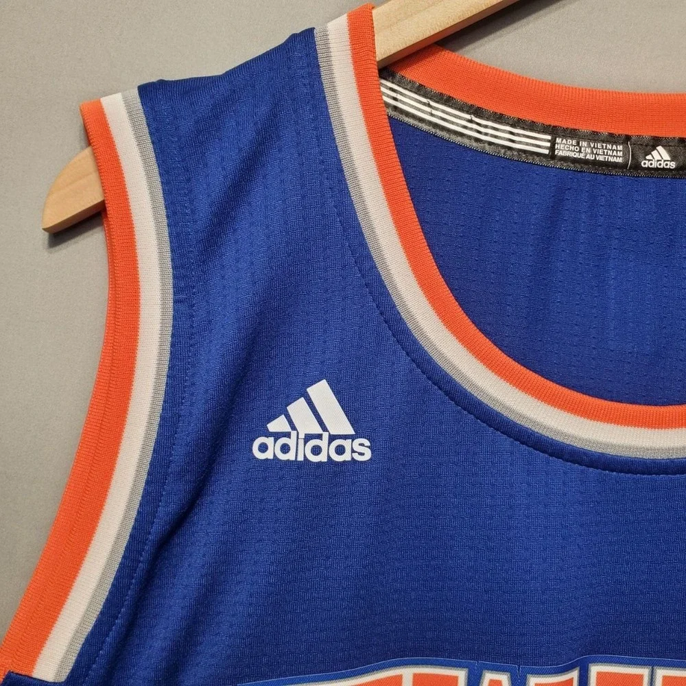 Adidas Kristaps Porzingis New York Knicks Mens Large Blue Basketball Jersey NBA‎